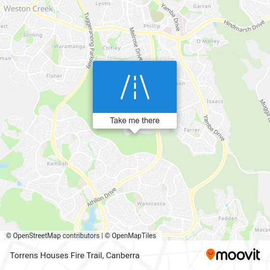 Torrens Houses Fire Trail map