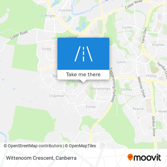 Wittenoom Crescent map