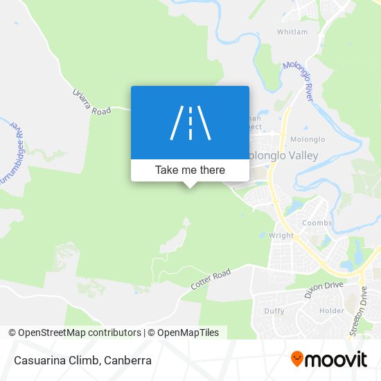 Casuarina Climb map