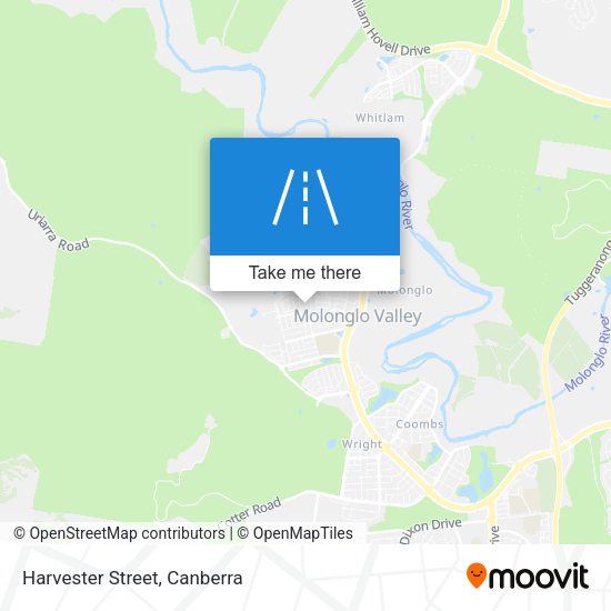 Harvester Street map