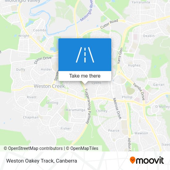 Weston Oakey Track map