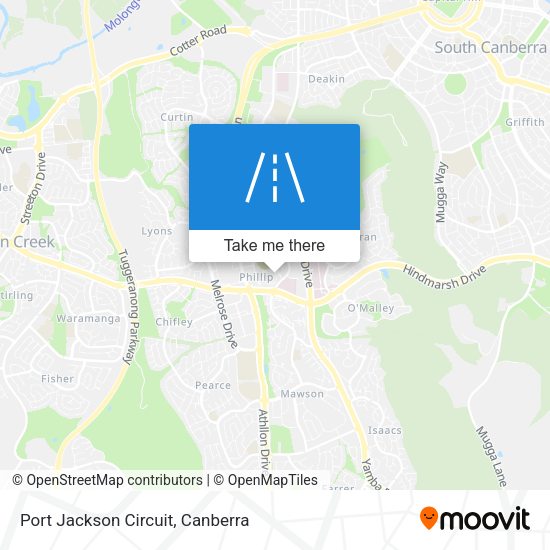 Port Jackson Circuit map