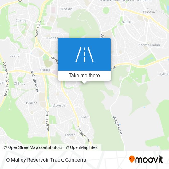 O'Malley Reservoir Track map