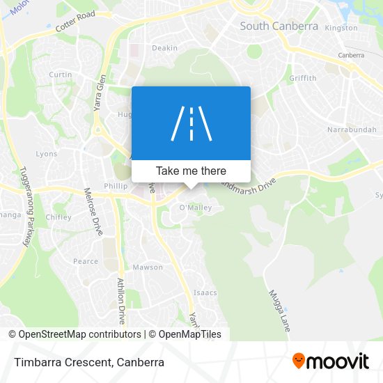 Timbarra Crescent map