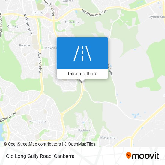 Old Long Gully Road map