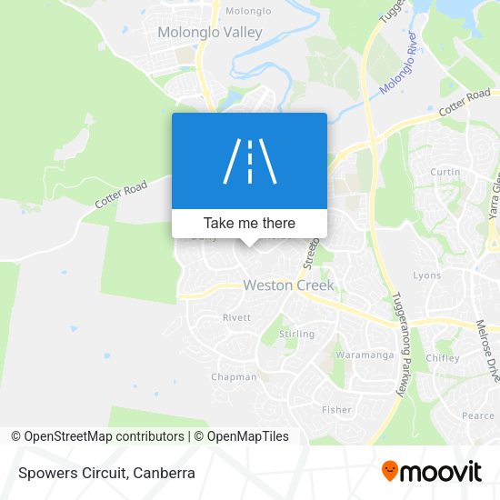 Spowers Circuit map
