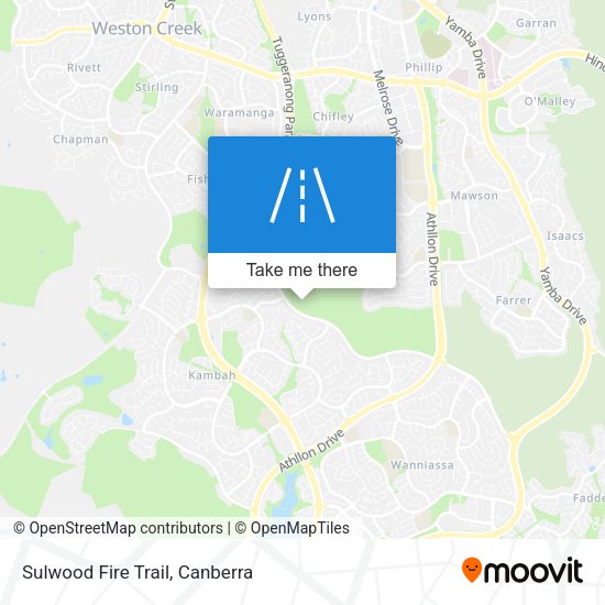 Sulwood Fire Trail map
