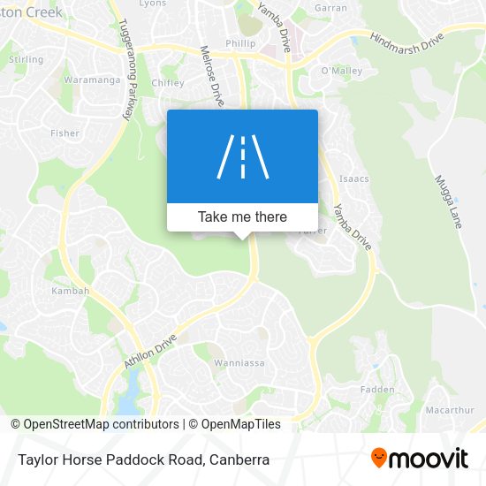 Taylor Horse Paddock Road map
