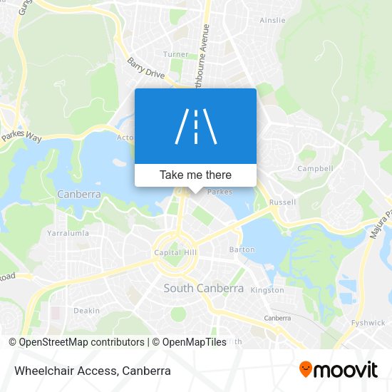 Wheelchair Access map