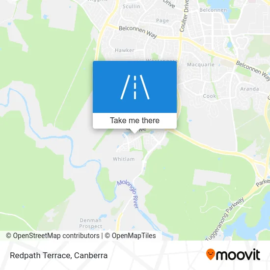 Mapa Redpath Terrace