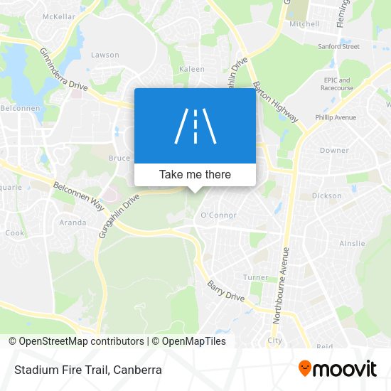 Stadium Fire Trail map