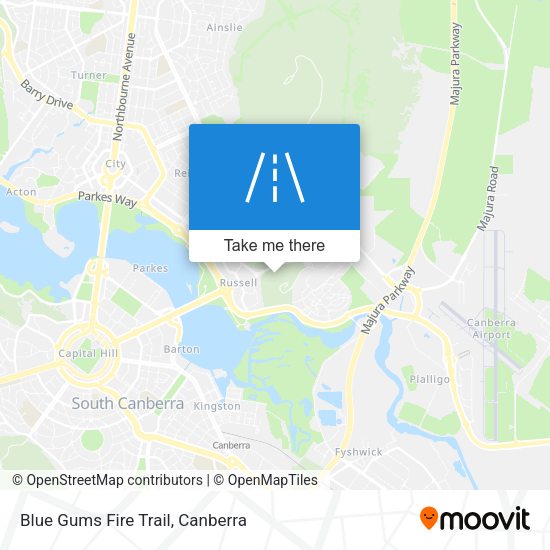Blue Gums Fire Trail map