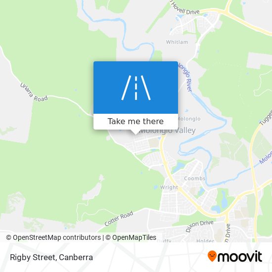 Rigby Street map