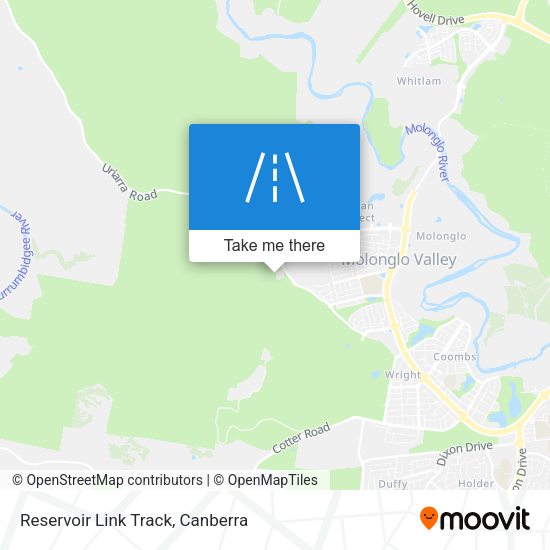 Reservoir Link Track map