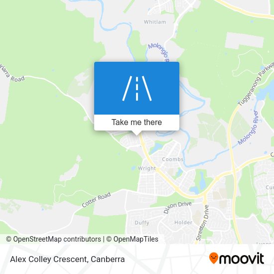 Alex Colley Crescent map