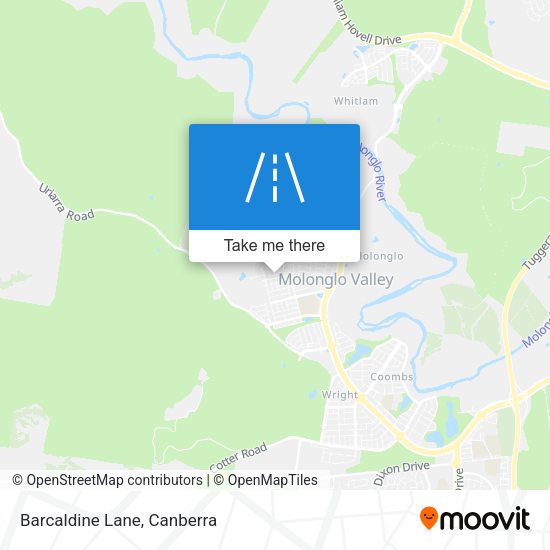Barcaldine Lane map