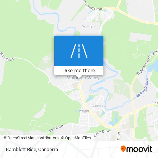 Bamblett Rise map