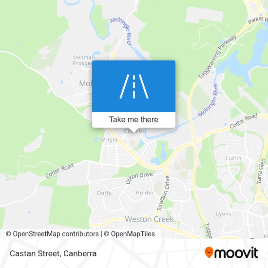 Castan Street map