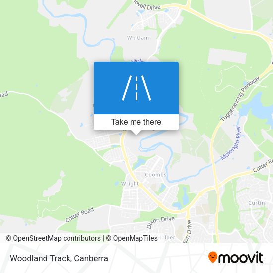 Woodland Track map