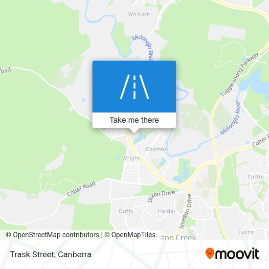 Trask Street map