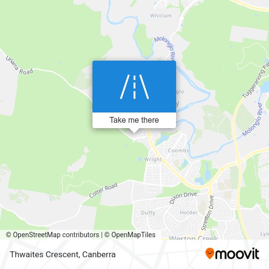 Thwaites Crescent map