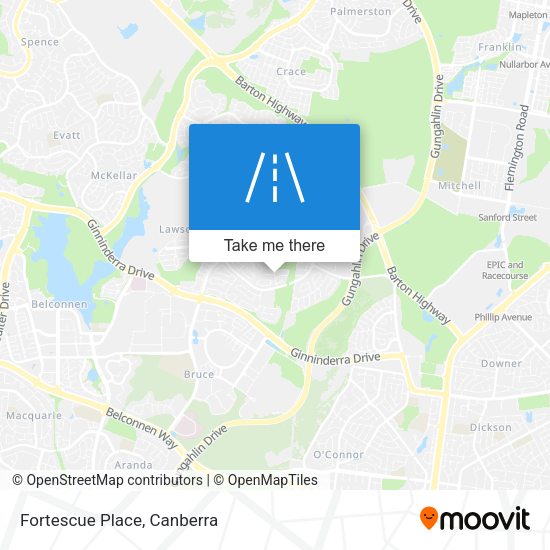 Fortescue Place map