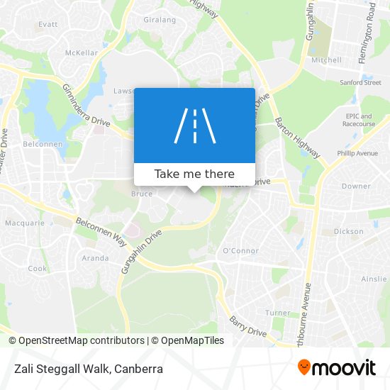 Mapa Zali Steggall Walk