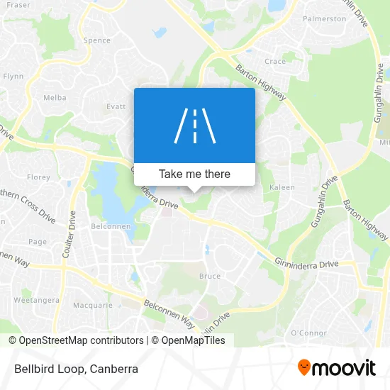 Mapa Bellbird Loop