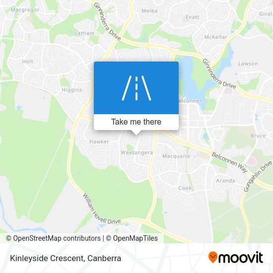 Kinleyside Crescent map