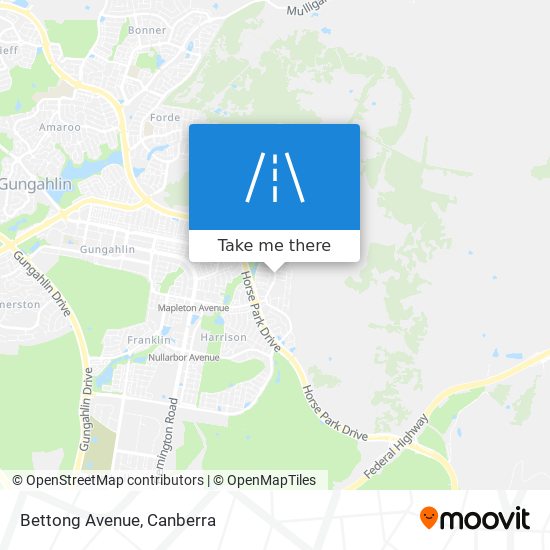 Bettong Avenue map