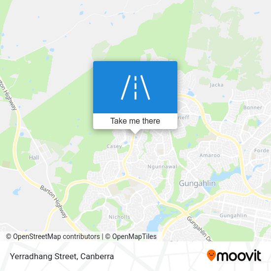 Yerradhang Street map