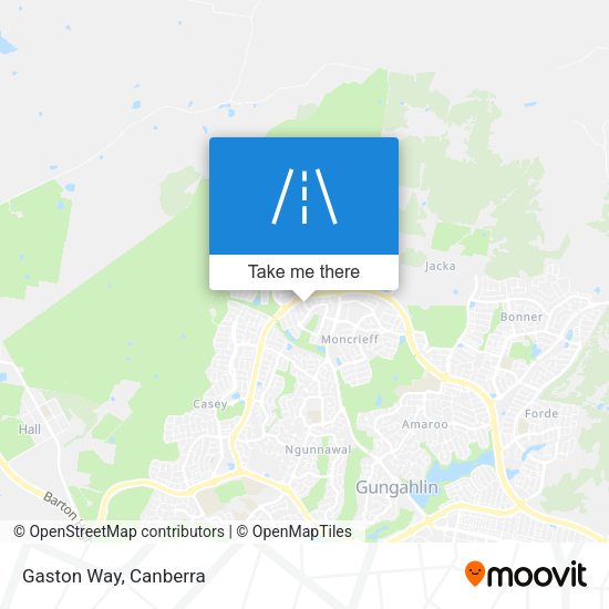 Gaston Way map