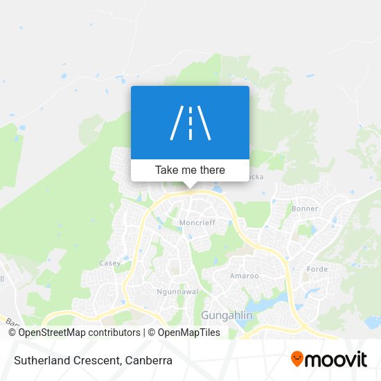 Sutherland Crescent map
