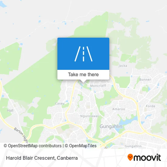 Harold Blair Crescent map