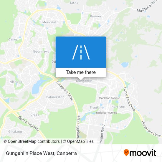 Gungahlin Place West map