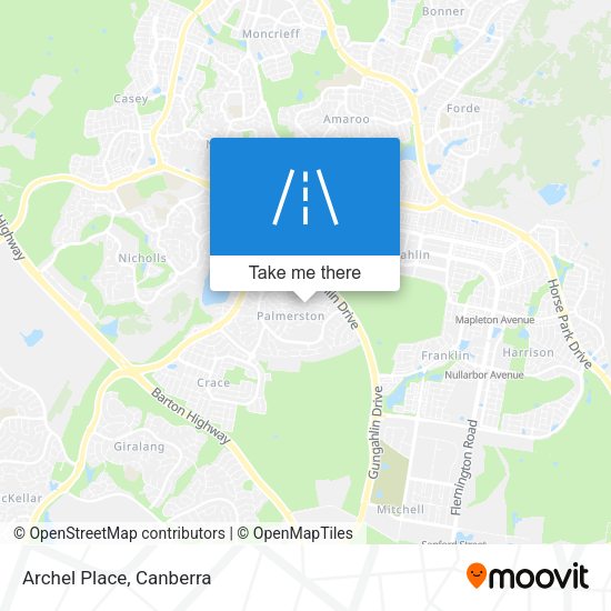 Archel Place map