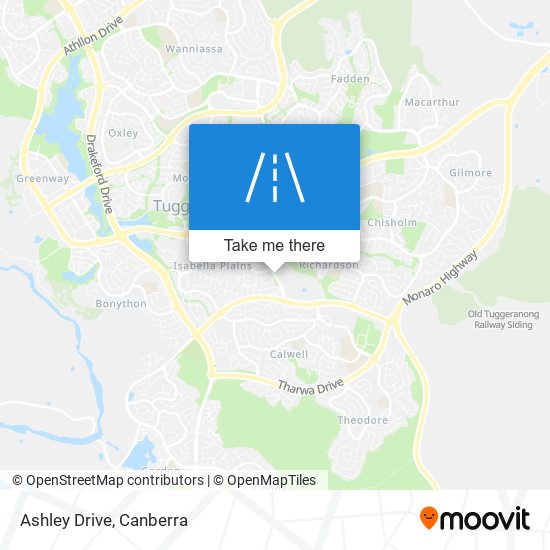 Ashley Drive map