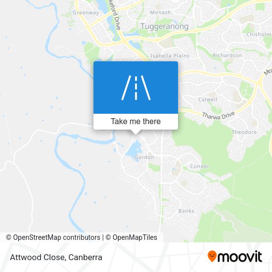 Attwood Close map