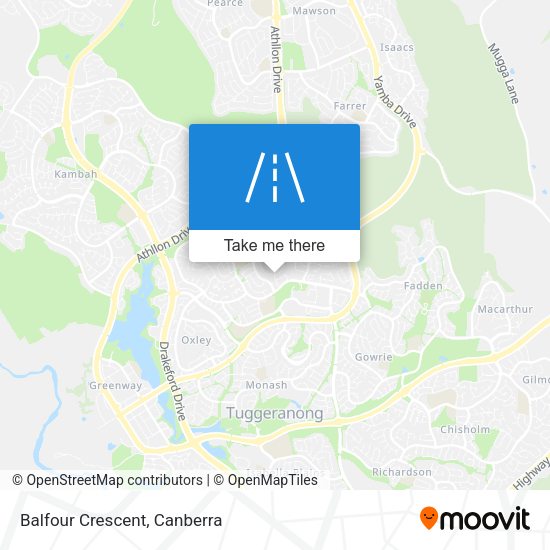 Balfour Crescent map