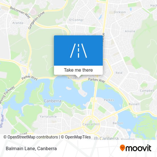 Balmain Lane map