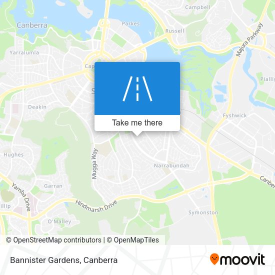 Bannister Gardens map