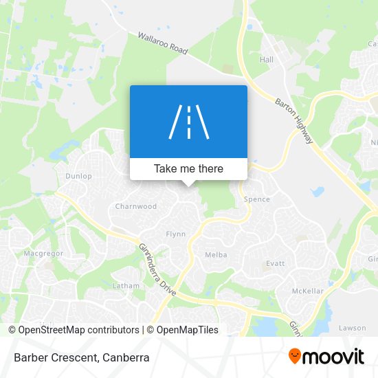 Barber Crescent map