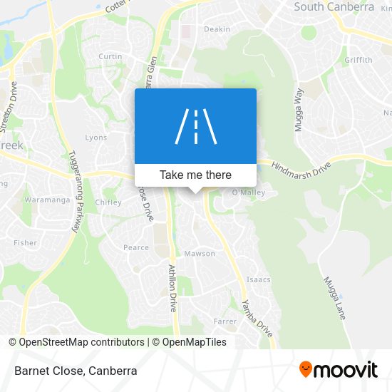 Barnet Close map