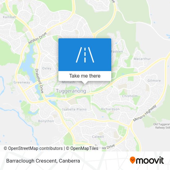 Barraclough Crescent map