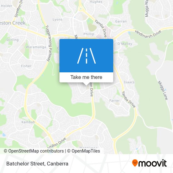 Batchelor Street map