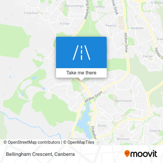 Bellingham Crescent map