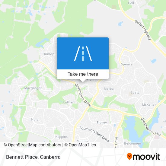 Bennett Place map