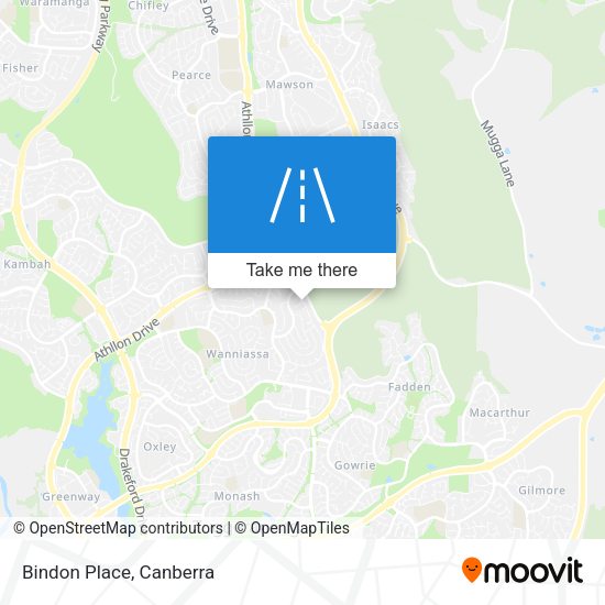 Bindon Place map