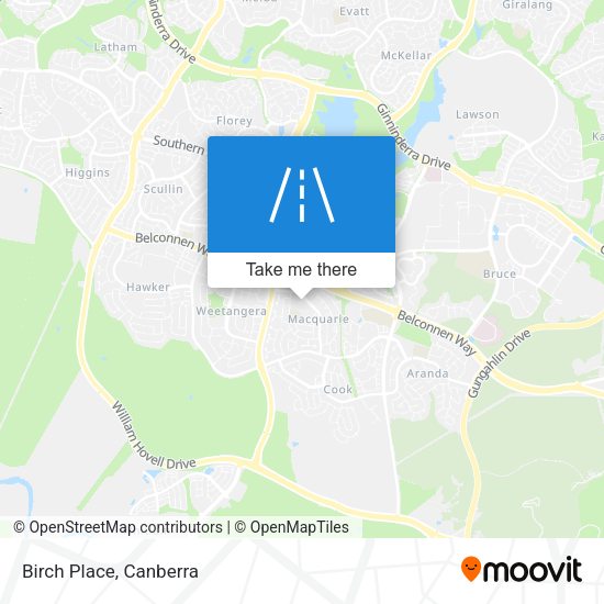 Birch Place map