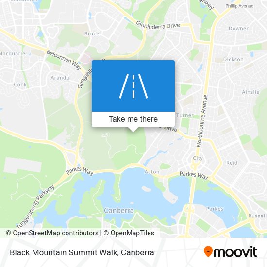 Black Mountain Summit Walk map